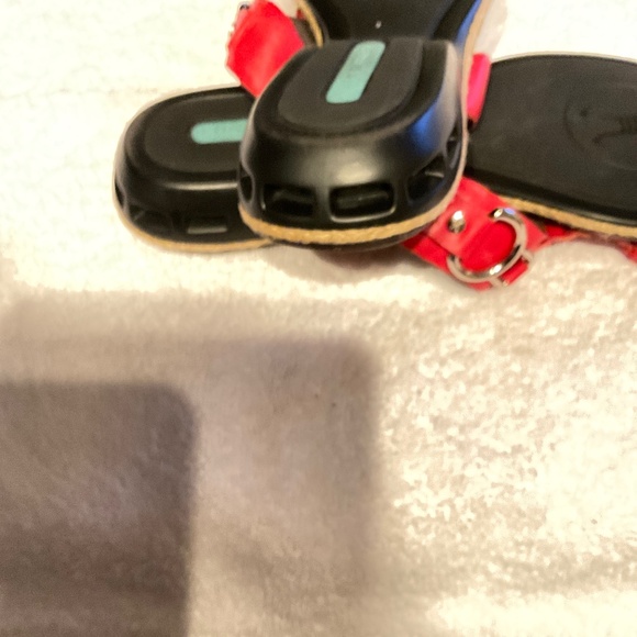 Cole Haan Nike Air Red Leather Sandal - Picture 3 of 8